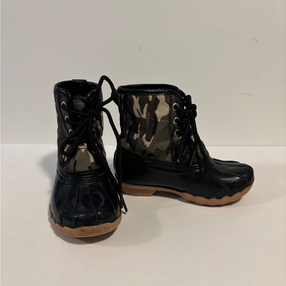 Epicstep Toddler Rain Boots Size 8 Camo Green/Black